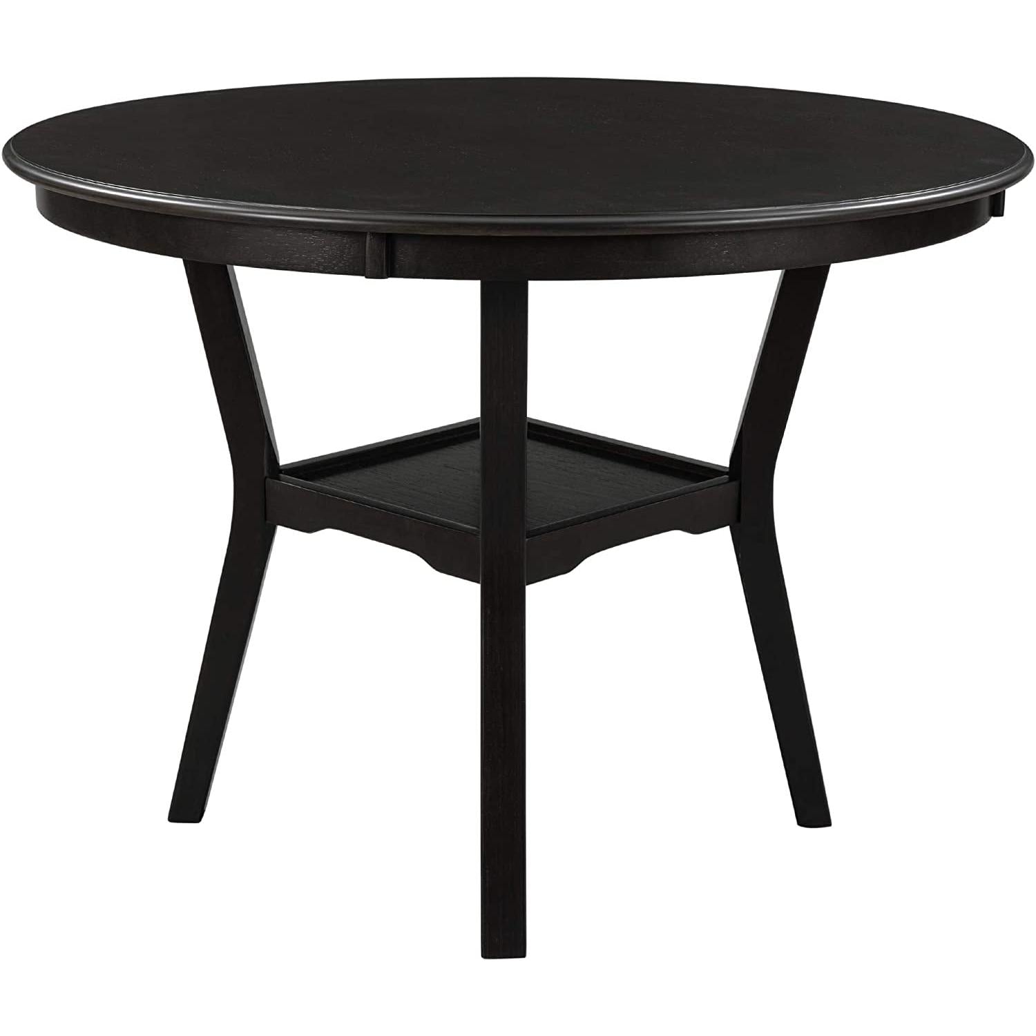 5-Piece Dining Set With Round Table And Upholstered Chairs