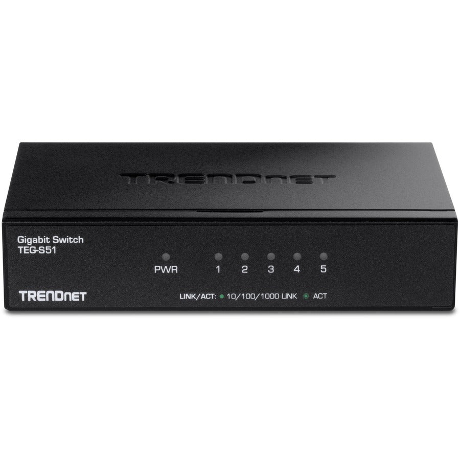 5-Port Gigabit Desktop Switch - Fanless Plug and Play | TecISoft TEG-S51