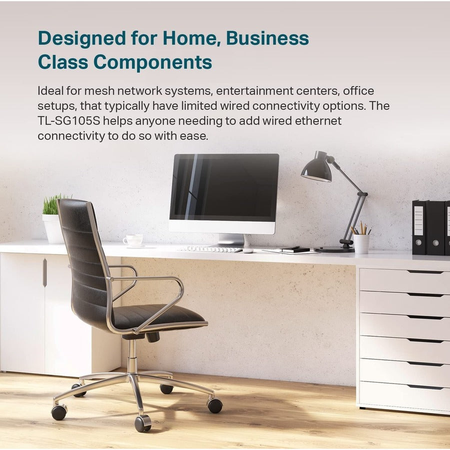 5-Port Gigabit Desktop Switch - Metal Housing Ethernet Switch | TeciSoft TL-SG105S