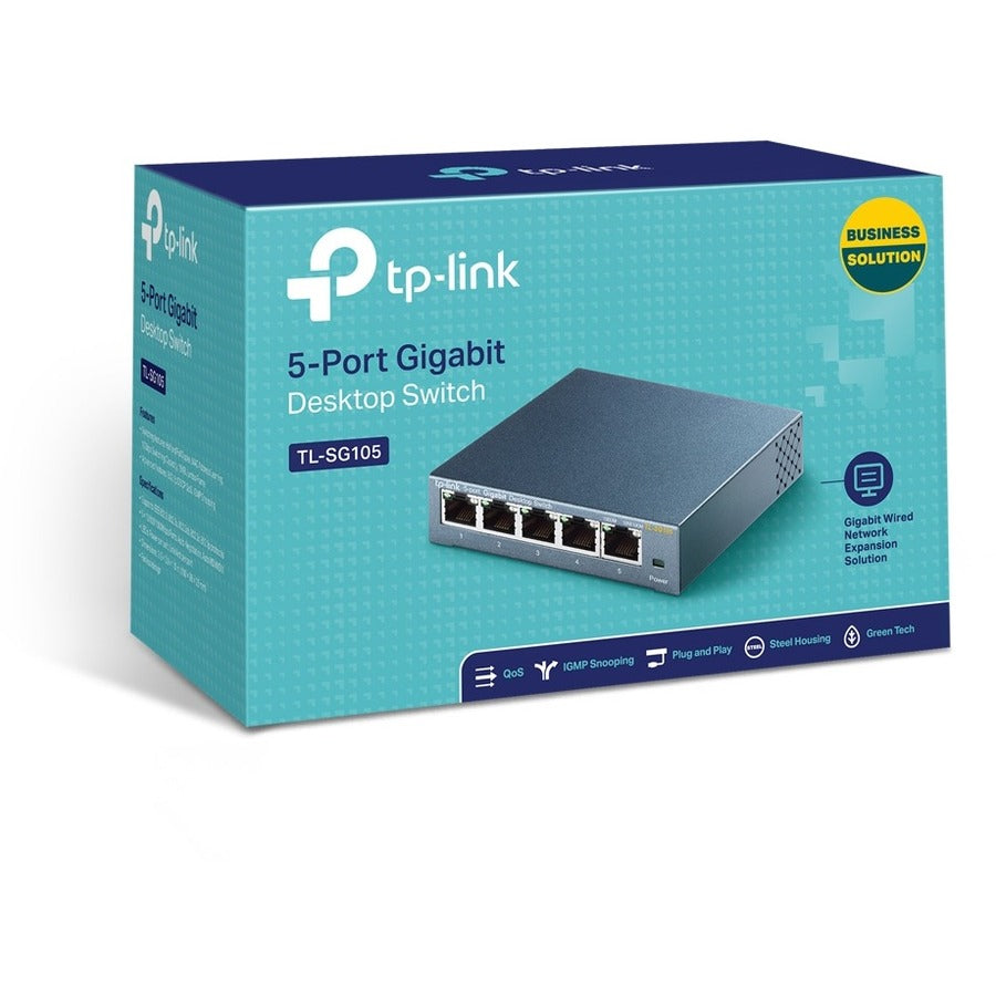 5-Port Gigabit Desktop Switch - Unmanaged Metal Casing | TP-LINK TL-SG105