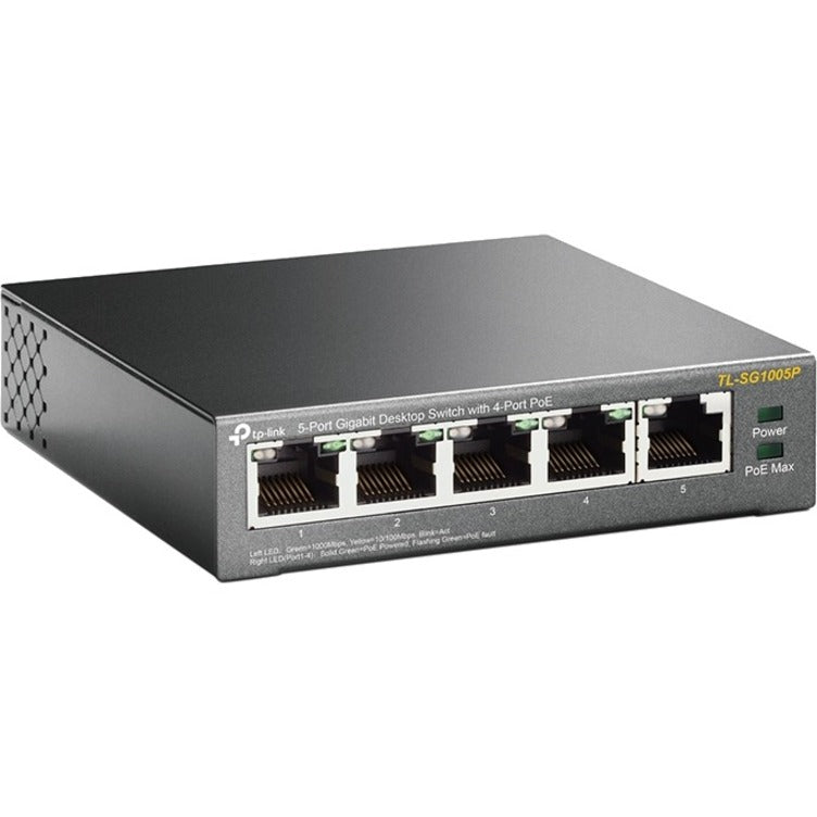 5-Port Gigabit Desktop Switch with PoE - Network Infrastructure Solution | TL-SG1005P