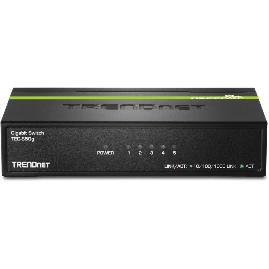 5 Port Gigabit Switch - Mini Network Switch Energy Efficient | TRENDnet TEG-S50G