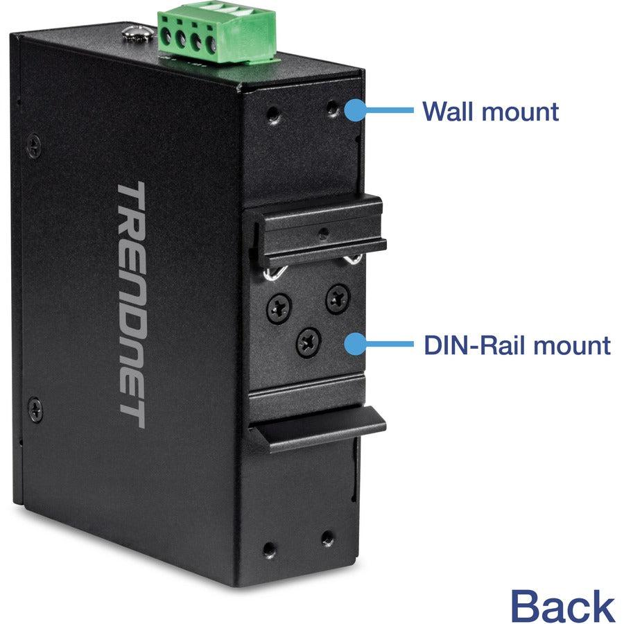 5-Port Industrial Fast Ethernet DIN-Rail Switch - TRENDnet TI-E50