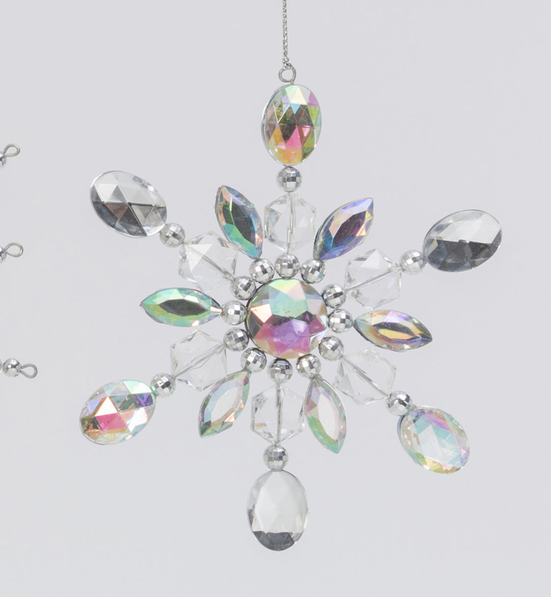 5" Snowflake Ornament - Oval