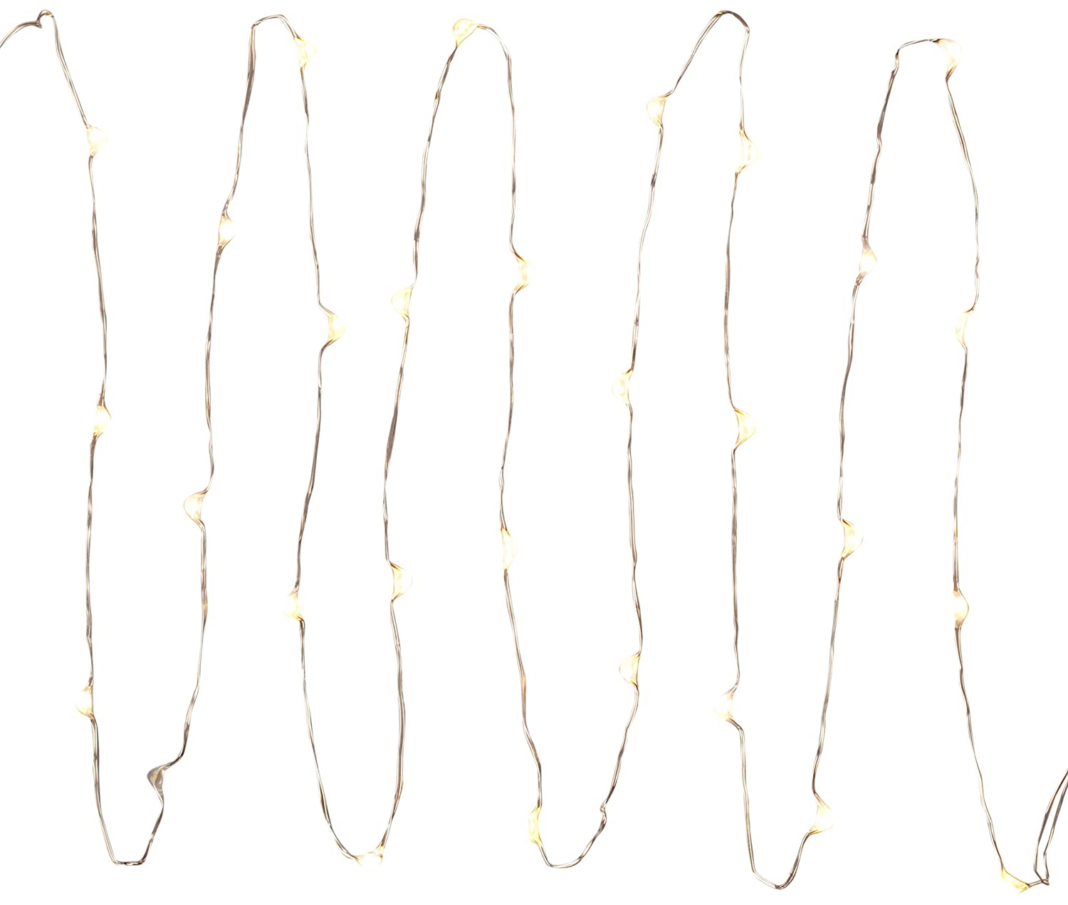 5 foot Warm White B/O String Lights with Timer