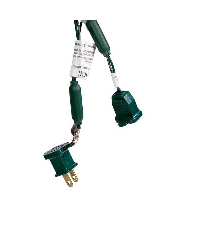 50-Light 5mm Multi-Color Twinkle LED Green Wire Light Set