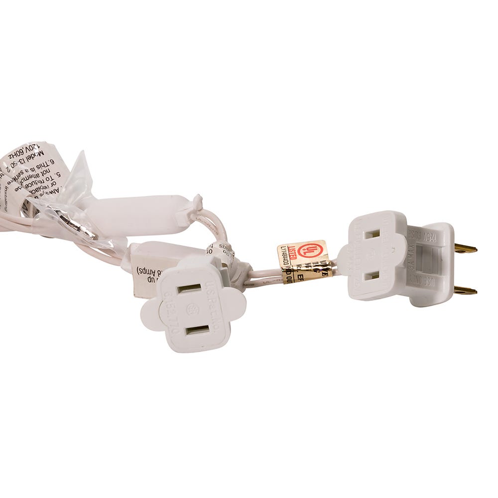 50-Light 5mm Pink Frosted LED White Wire Light Set