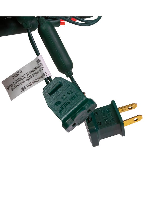 50-Light 5mm Pink LED Green Wire Light Set