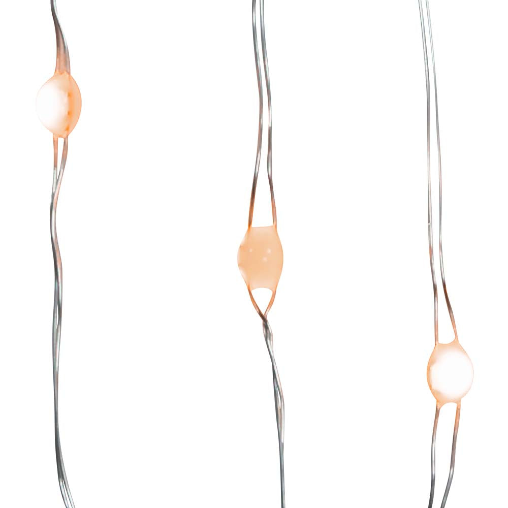 50-Light Battery-Operated Classic White Superbright LED Light Set