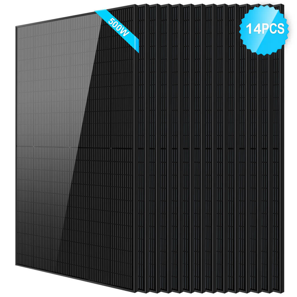 500W Mono Black PERC Solar Panel UL61730 CEC Listed