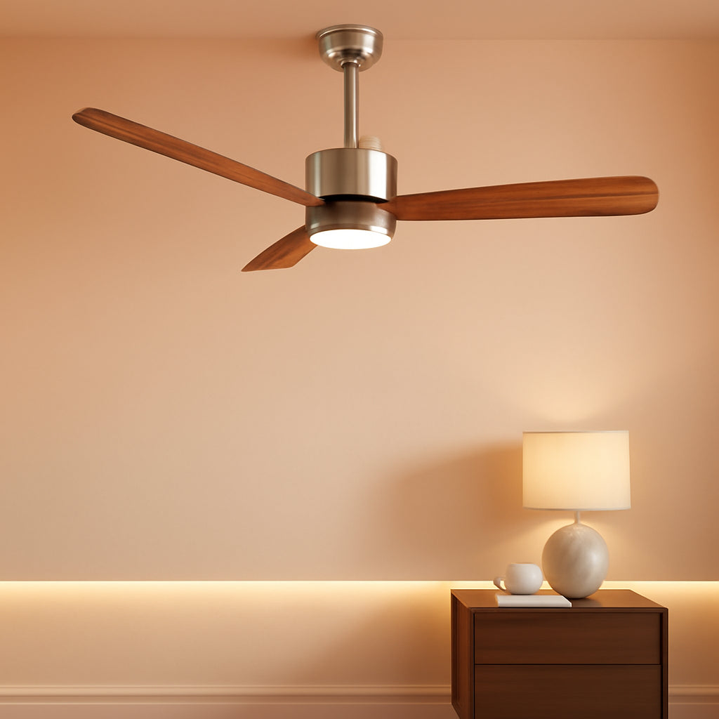 52 Inch Ceiling Fan With LED Light And Adjustable Temperature