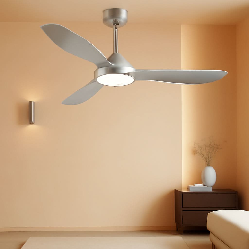 52 Inch Quiet DC Motor Ceiling Fan With LED Lights Remote Control