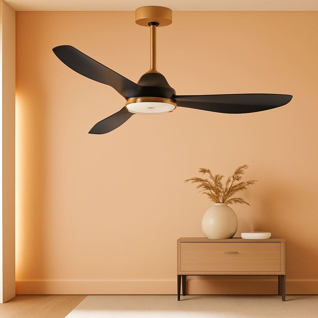 52 Inch Quiet Dc Motor Ceiling Fan With Lights Remote
