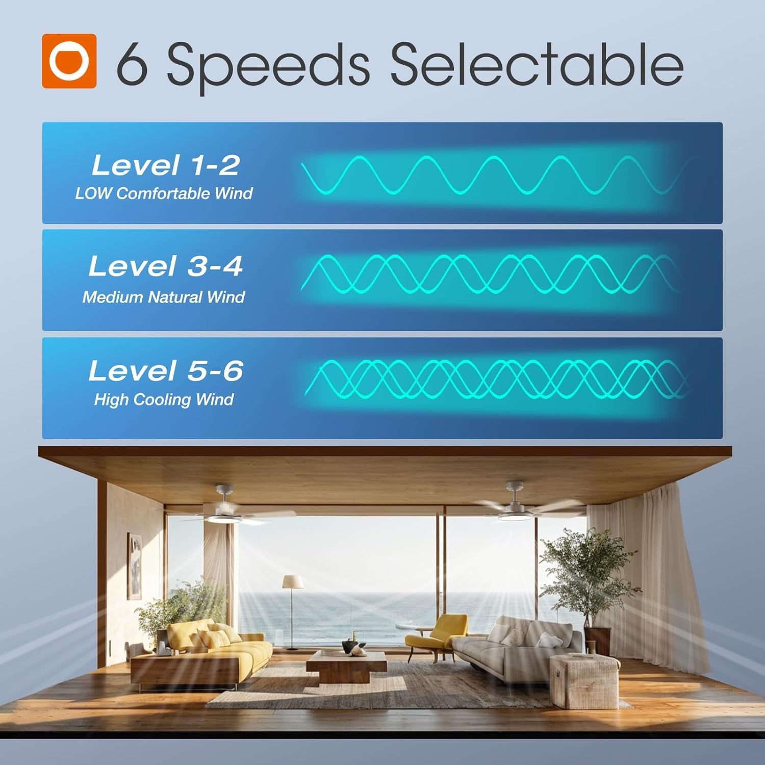 52 Inch Silver Ceiling Fan With Light And Remote Dimmable