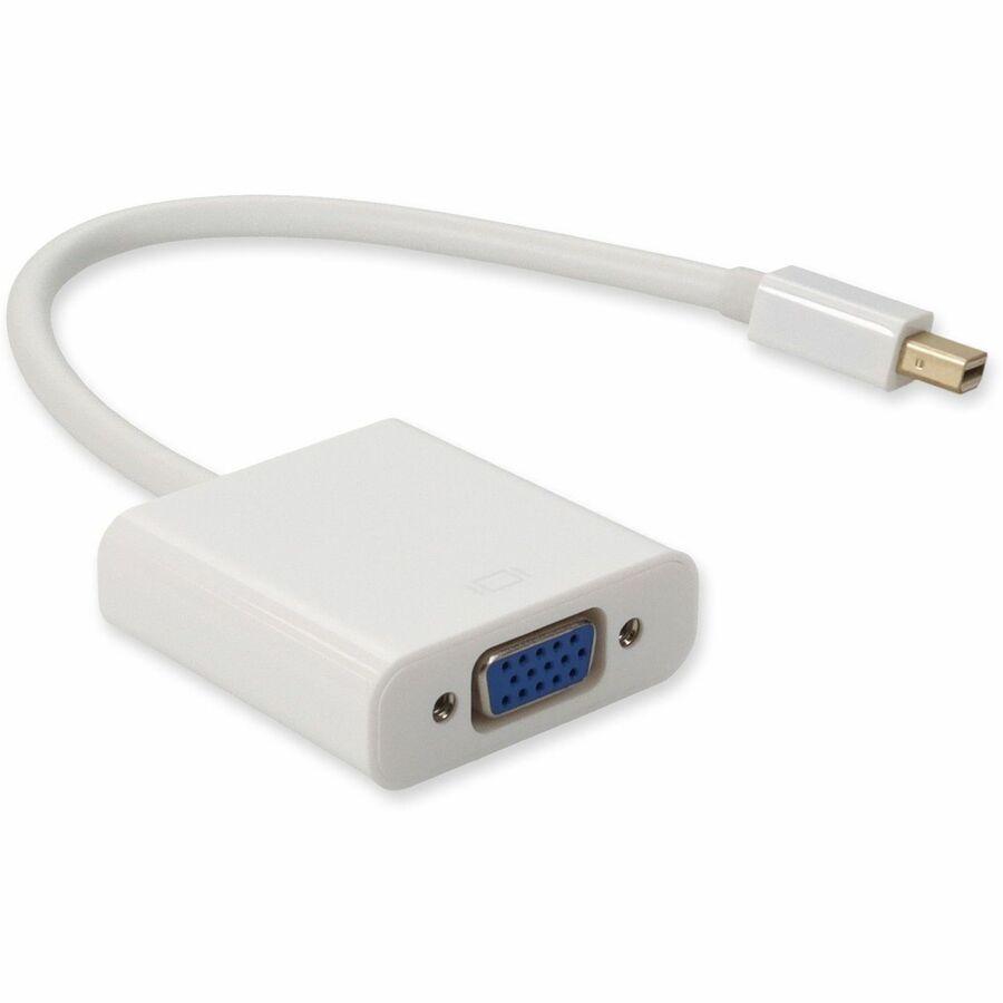 5Pk Apple Computer Mb572Z/B Compatible Mini-Displayport 1.1 Male To Vga Female White Adapters For Resolution Up To 1920X1200 (Wuxga)