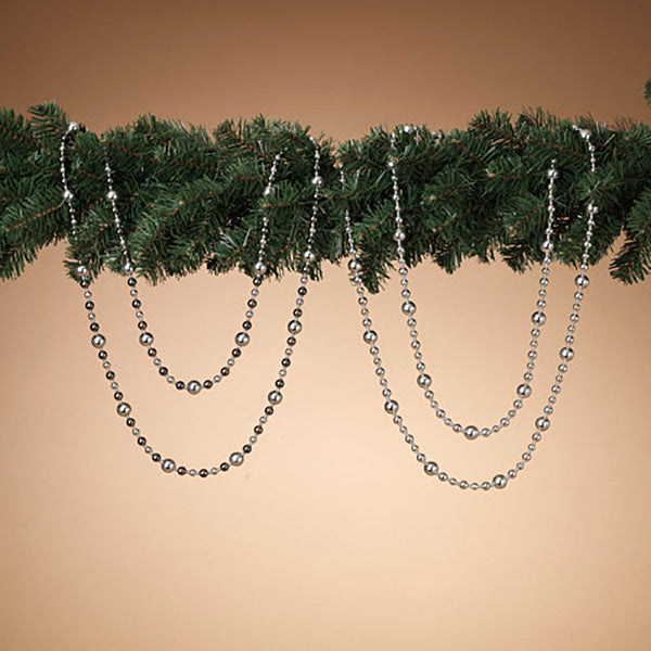 6 Foot Holiday Bead Garland - Alternating