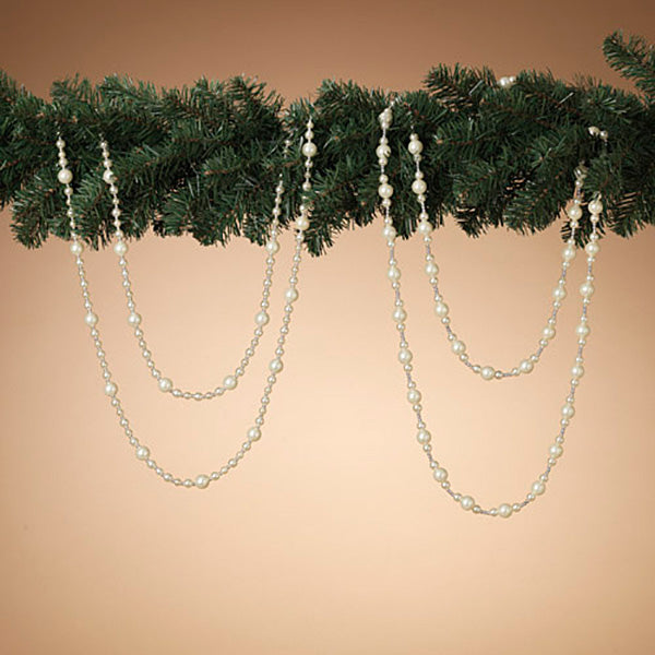 6 Foot Pearl Garland - 3 Sizes of Beads