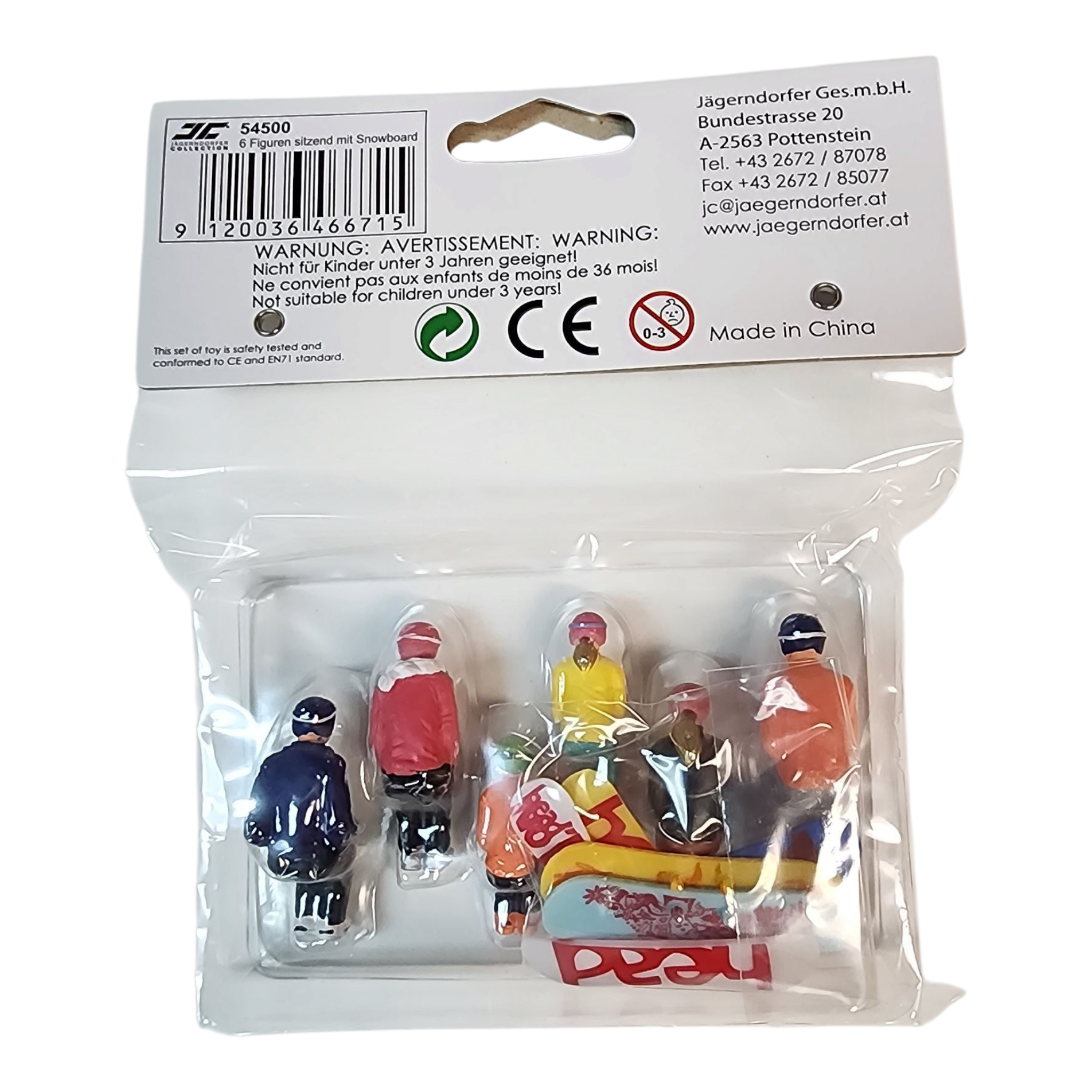 6 Piece Snowboarders - Seated