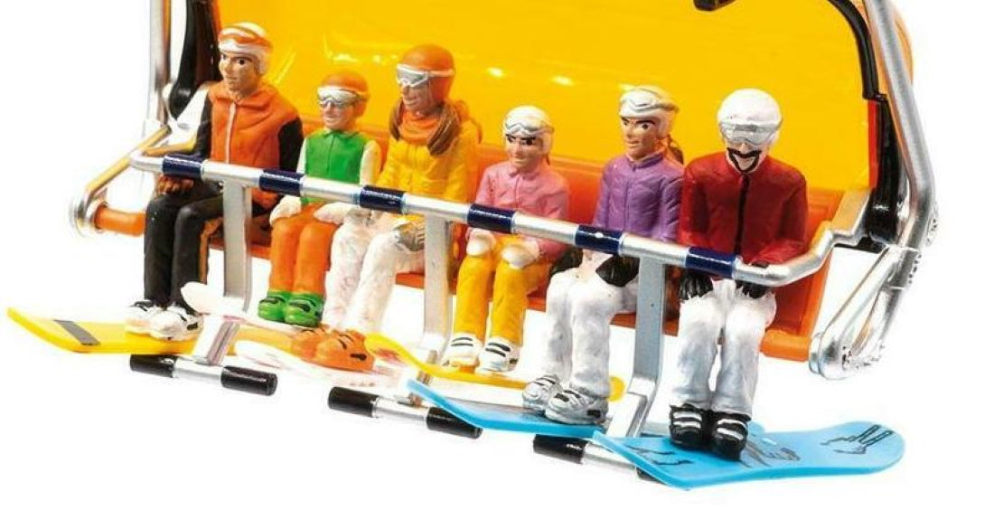 6 Piece Snowboarders - Seated