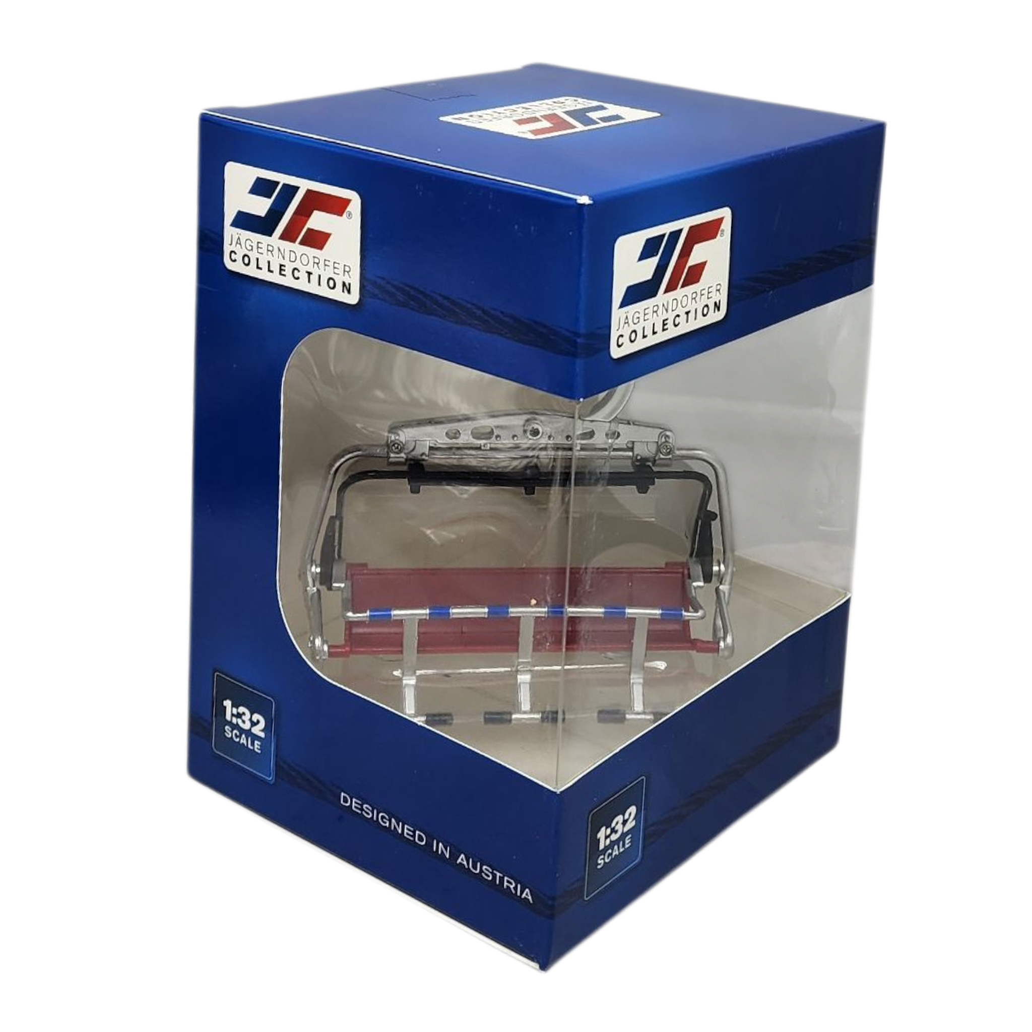 6 Seater Ski Lift - Red/Grey - 1:32 Scale