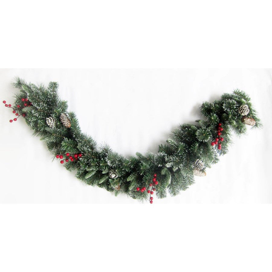 6' X 12in Decorated Lit Garland