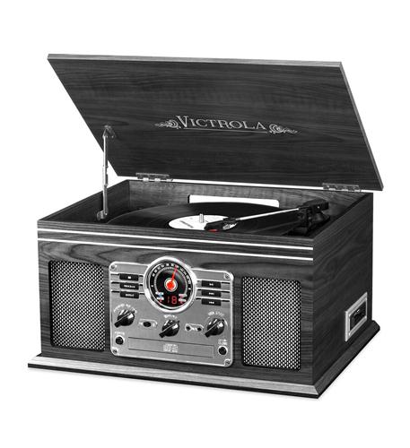 6-in-1 Victrola Entertainment Center INN-VTA-200B-GRY