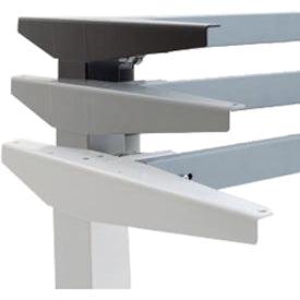 60-30IN Melamine Beech Veneer Tabletop With Steel Frame Silver 501-378S12960-30SB