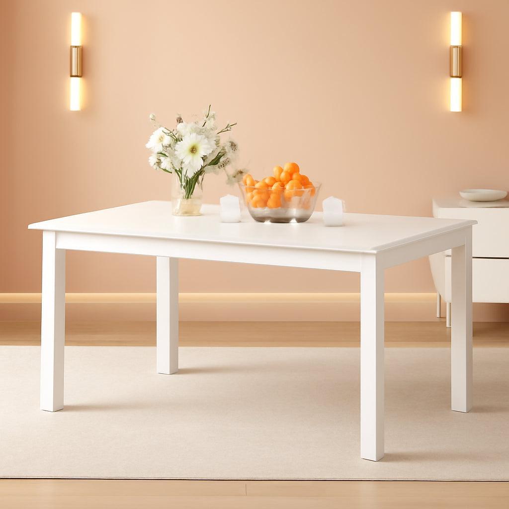 60 Inch White Dining Table For Kitchen Family Use Today