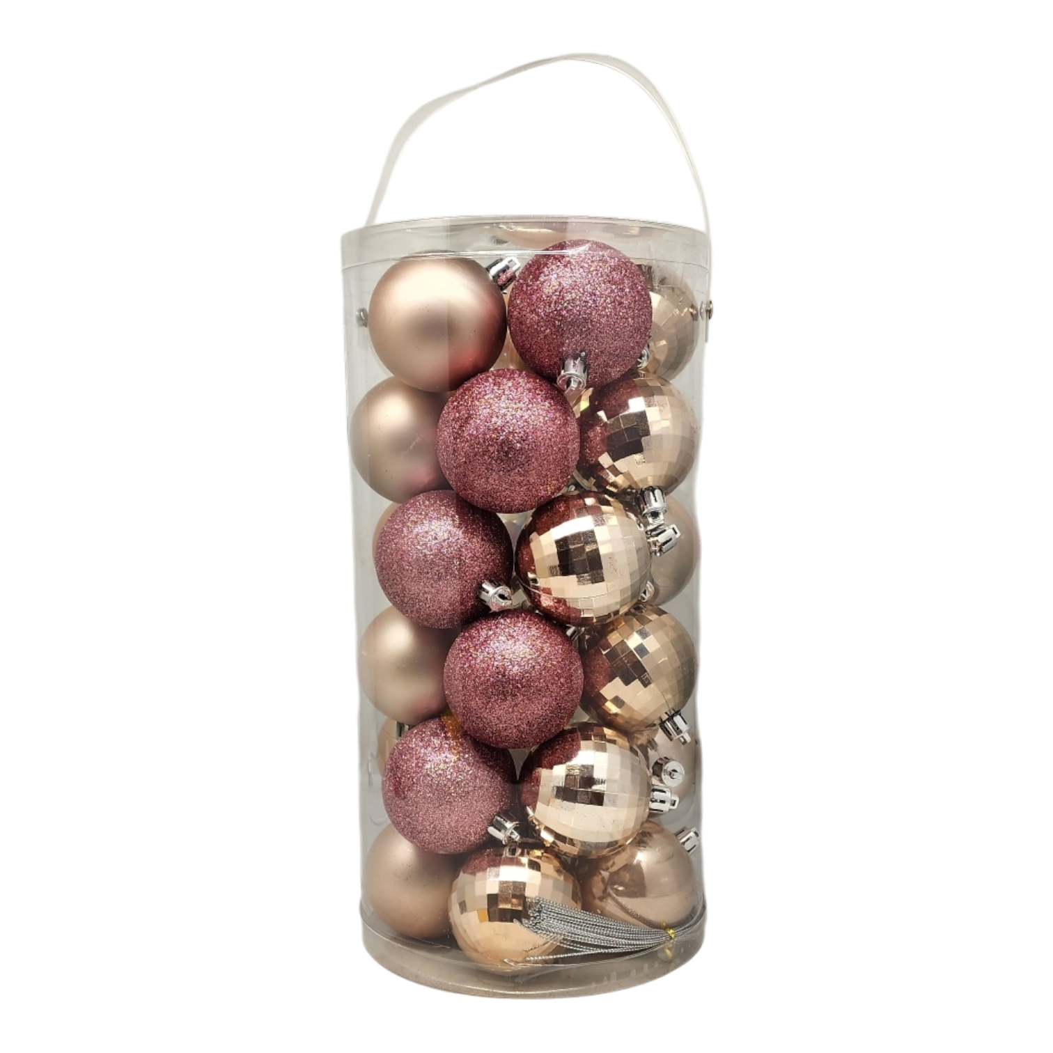 60MM 30 Count Shatterproof - Pink Coral