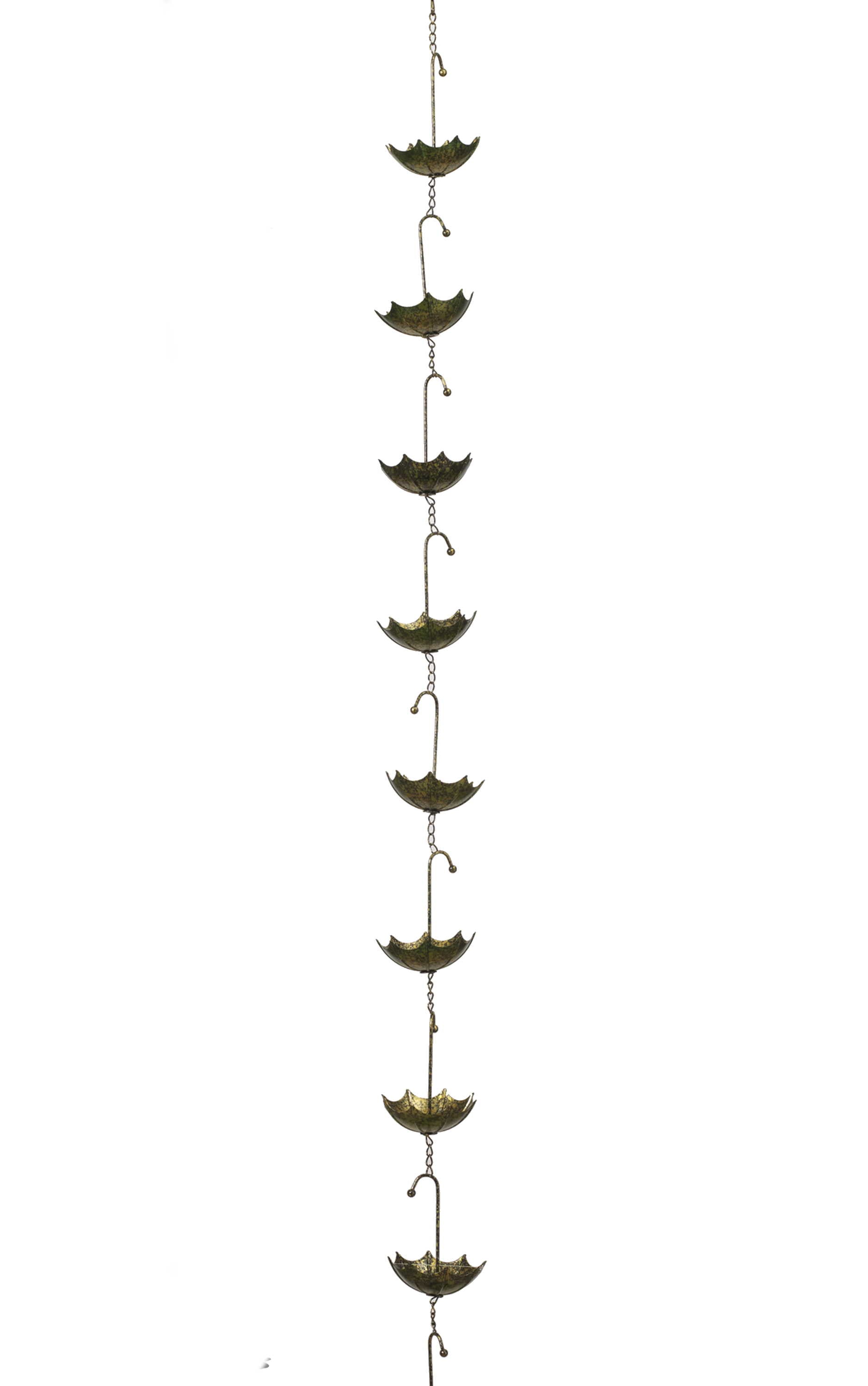 68" Metal Antique Rain Chain - Umbrellas