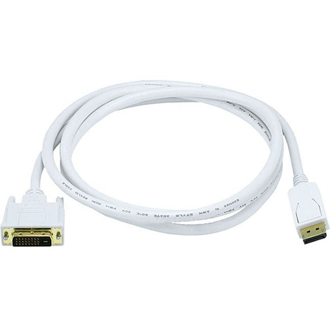 6Ft 28Awg Displayport To Dvi Cable - White