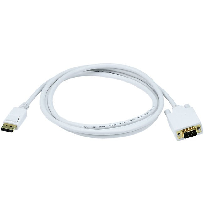 6Ft 28Awg Dp To Vga Cable - White