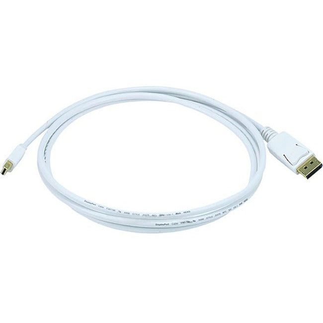 6Ft 32Awg Mini Dp To Dp Cable - White