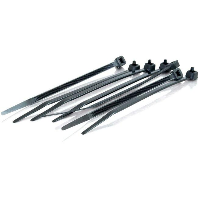 6In Cable Ties - Black - 100Pk