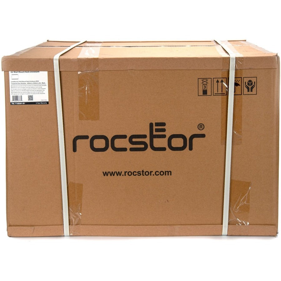 6U Wall Mount Rack Cabinet - 200lb Vented Server Enclosure | Tecisoft Y10E004-B1