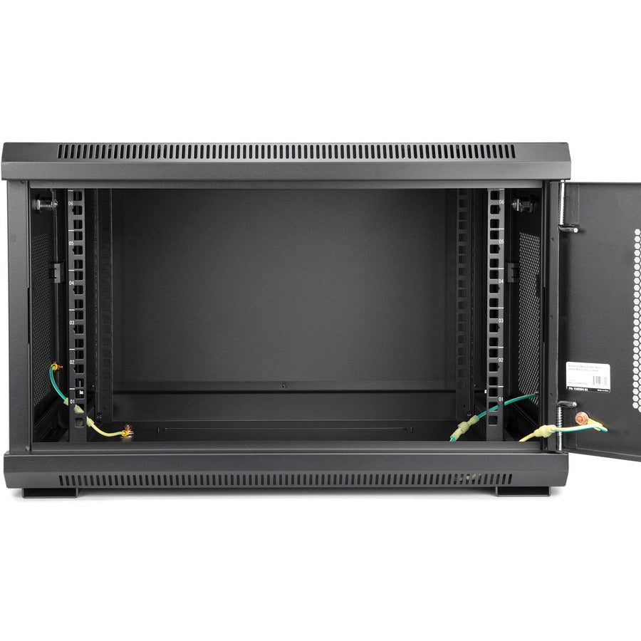 6U Wall Mount Rack Cabinet - 200lb Vented Server Enclosure | Tecisoft Y10E004-B1