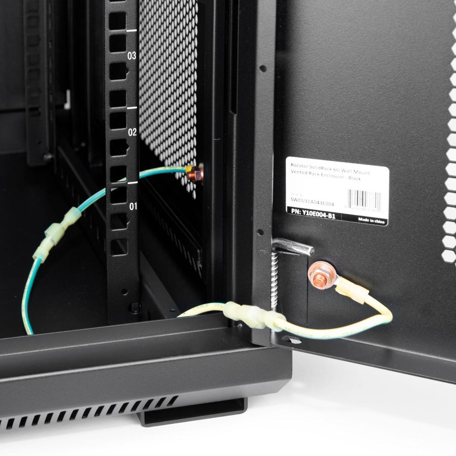 6U Wall Mount Rack Cabinet - 200lb Vented Server Enclosure | Tecisoft Y10E004-B1