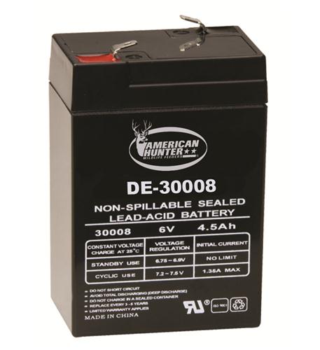 6V 4.5 AMP HR RECHARGEABLE BATTERY GSM-DE-30008