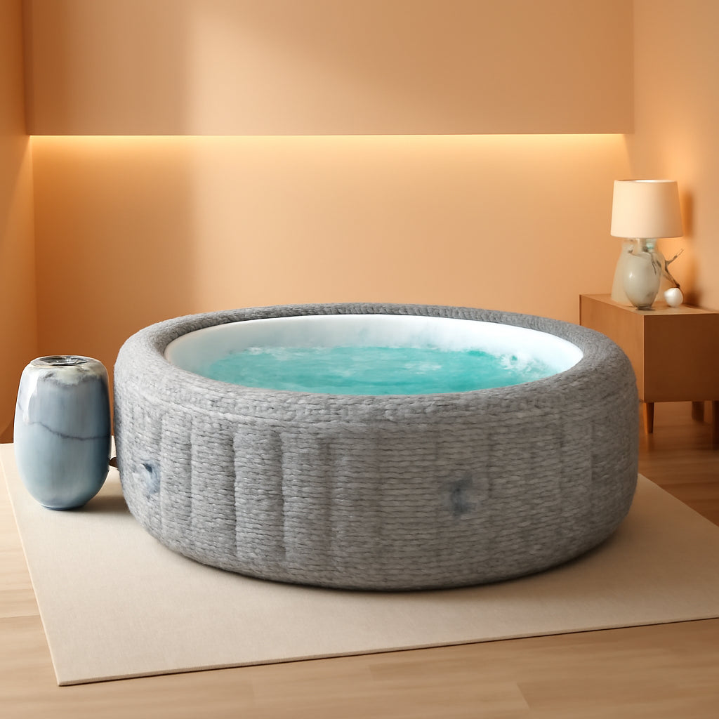 7 Person Inflatable Hot Tub With 180 AirJets System