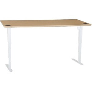 72In Melamine Beech Veneer Tabletop With Steel Frame White 501-37 8W172 72-30SB