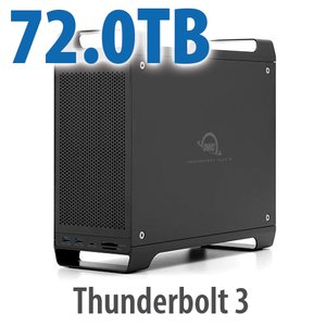 72.0TB (4x4.0TB NVMe SSD, 7x8.0TB HDD) ThunderBay Flex 8 Thunderbolt 3 Storage