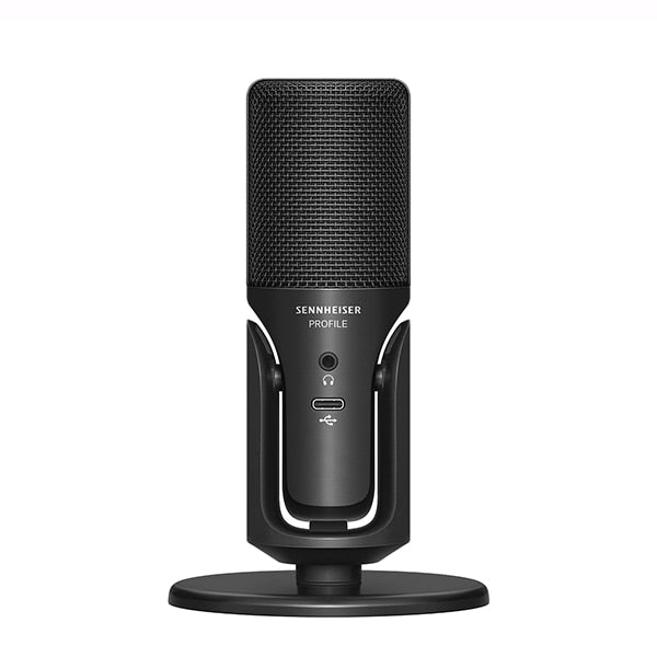 PROFILE USB MICROPHONE WITH TABLE STAND. INCLUDES (1) PROFILE USB MICROPHONE, (1
