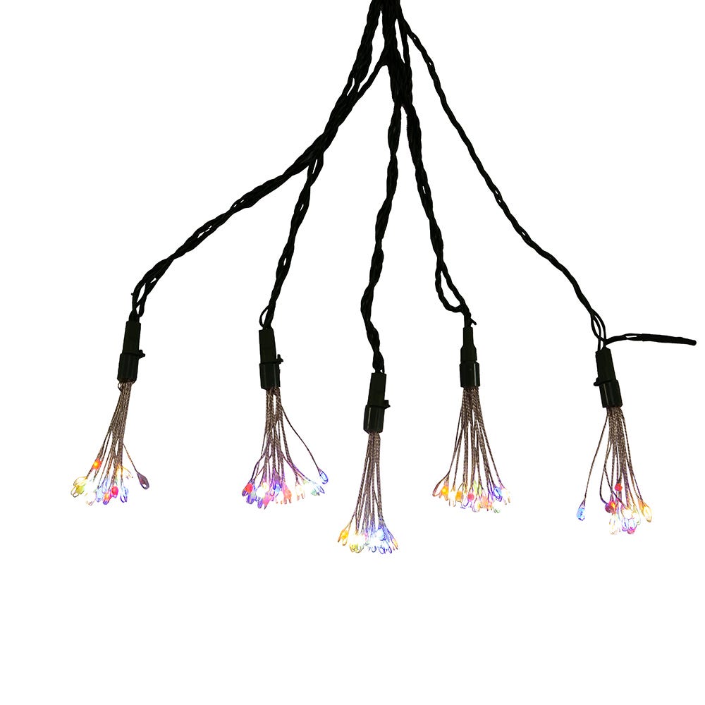 75-Light Cluster Burst Multi-Color Twinkle LED Light Set