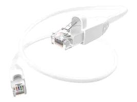 75Ft White Cat6A 10 Gigabit Patch Cable, Utp, Snagless