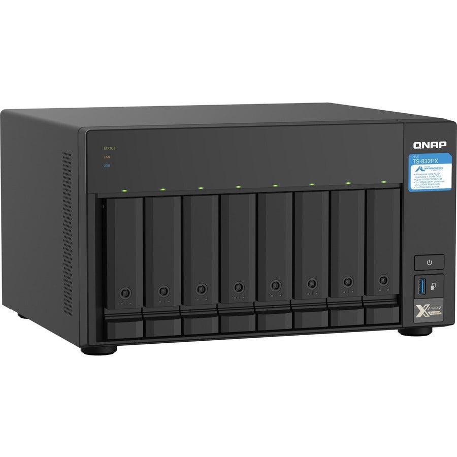 8-Bay NAS Quad-Core 10GbE 2.5GbE - QNAP TS-832PX PCIe Expansion | TechSoft TS-832PX-4G-US