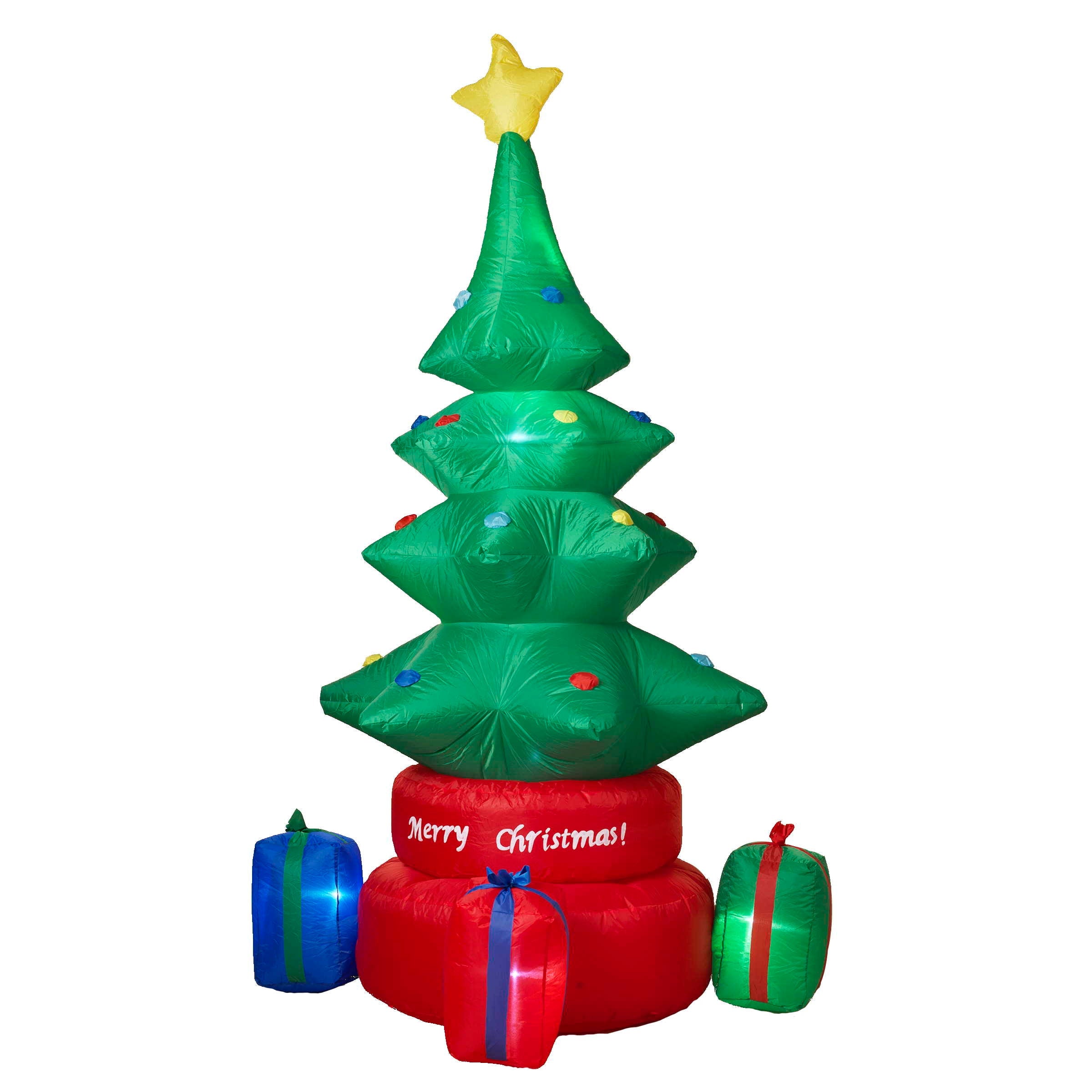 8 Foot Electric Lighted Rotating Tree