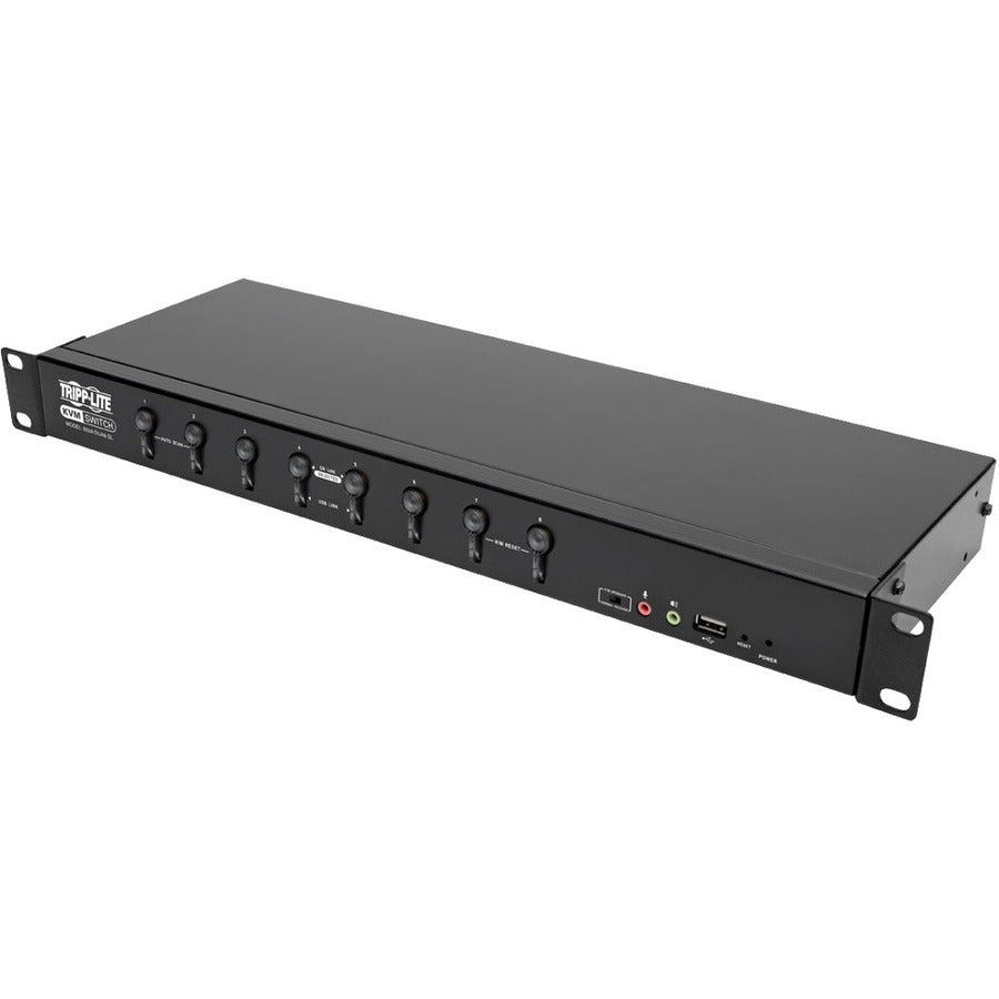 8-Port DVI USB KVM Switch - Rack Mount Server Management Solution | Tripp Lite B024-DUA8-SL
