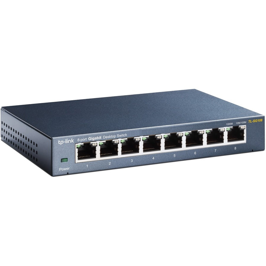 8-Port Gigabit Desktop Switch - Unmanaged Metal Housing | TP-LINK TL-SG108