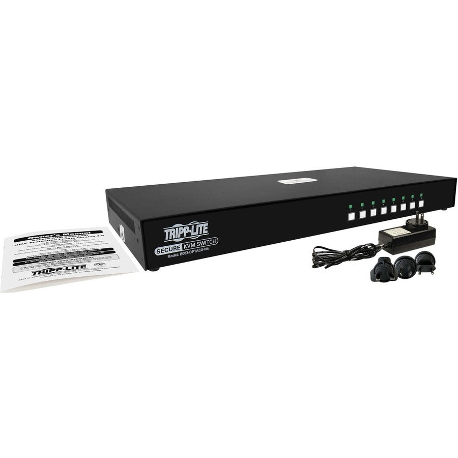 8-Port Secure KVM Switch - Tripp Lite by Eaton Single Head 4K DisplayPort NIAP PP4.0 CAC Support | TecISoft B002-DP1AC8-N4