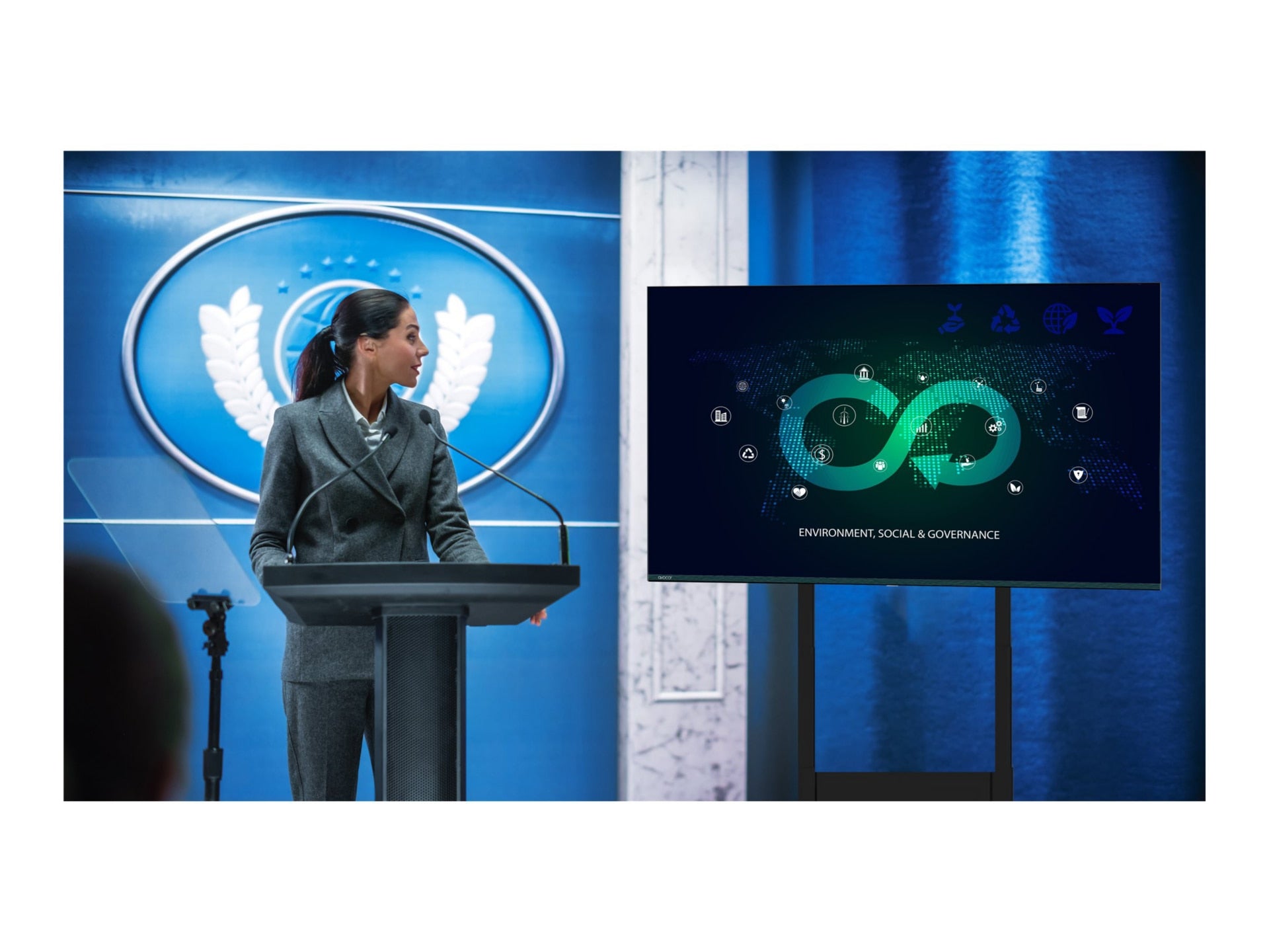 Avocor AVK-8510 85" 4K UHD QLED Commercial Display